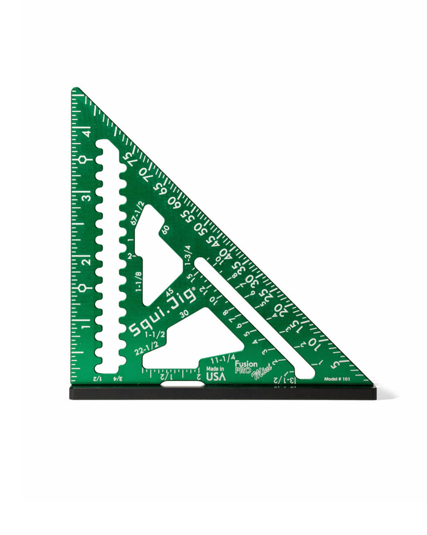 Squi.Jig 4.5 inch Fusion Pro Square | Green | 3/16 Heel