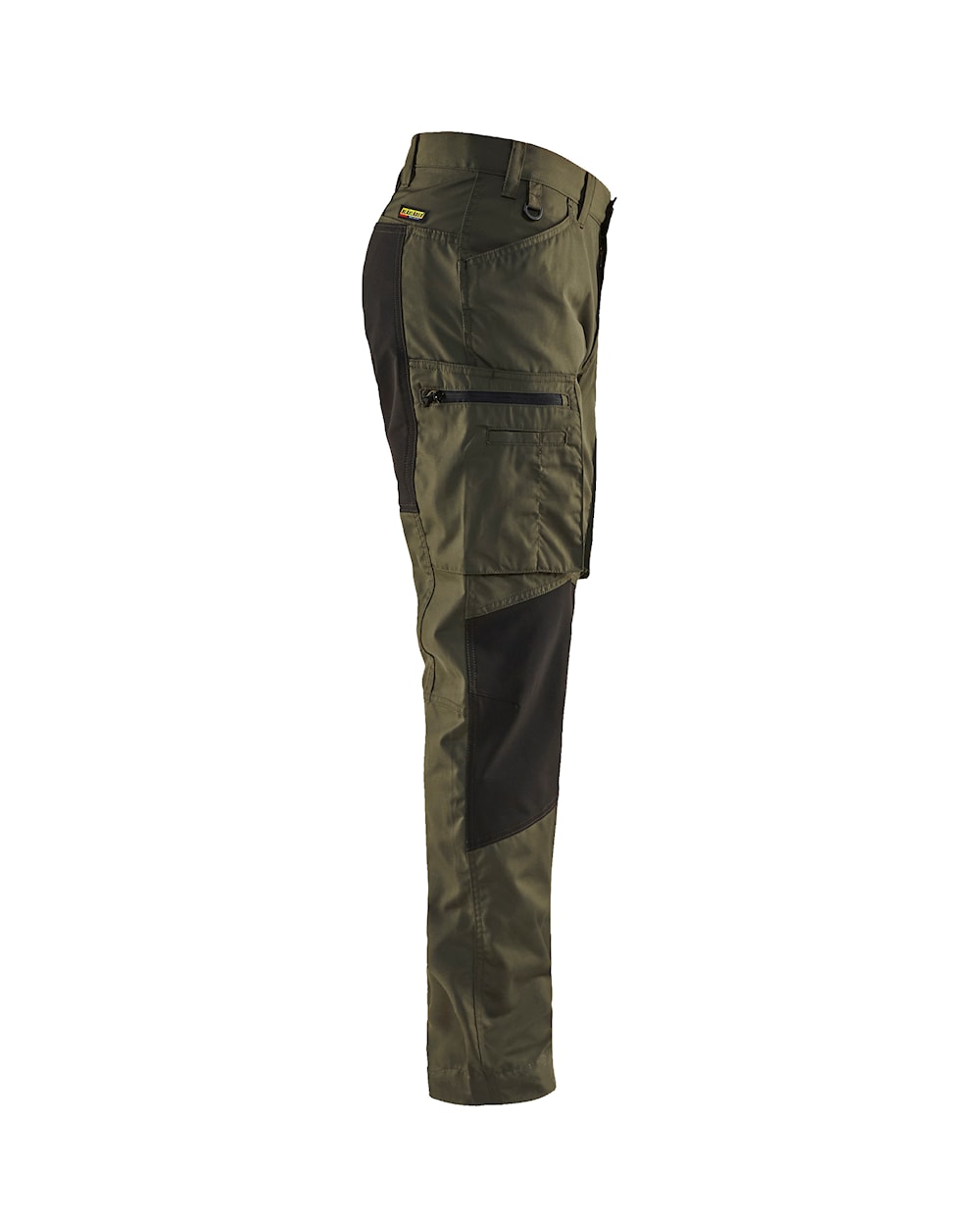 blaklader, work pants, olive, black, stretch