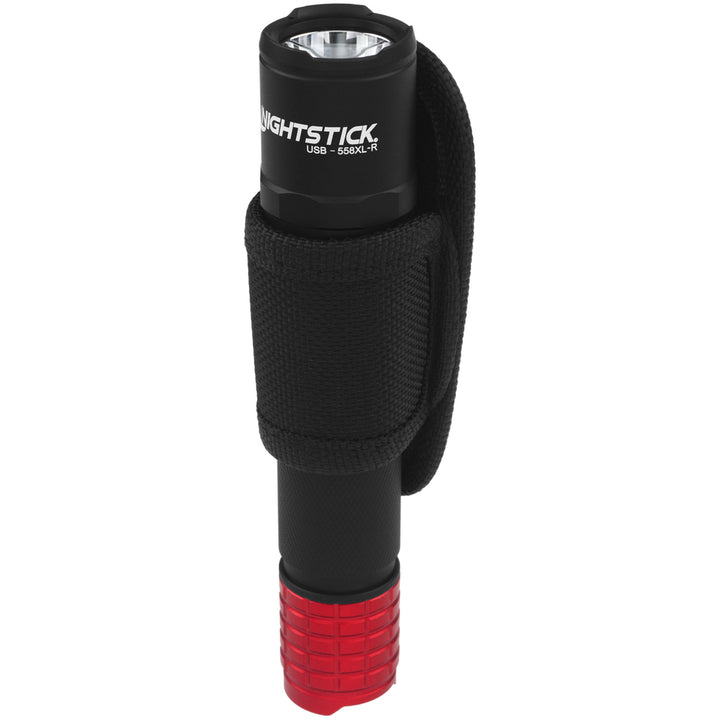 Nightstick USB Tactical Flashlight w/Holster | Li-Ion | Red