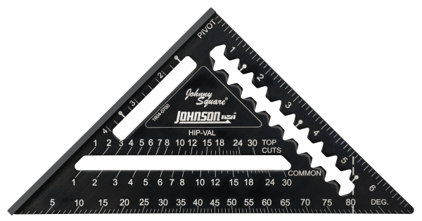 Johnson 7" Johnny Square® Professional Easy-Read™ Aluminum Rafter Square