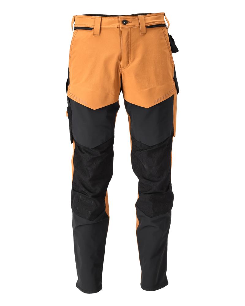 MASCOT® 22379-311-5409 Pants with Kneepad Pockets | Nut Brown/Black