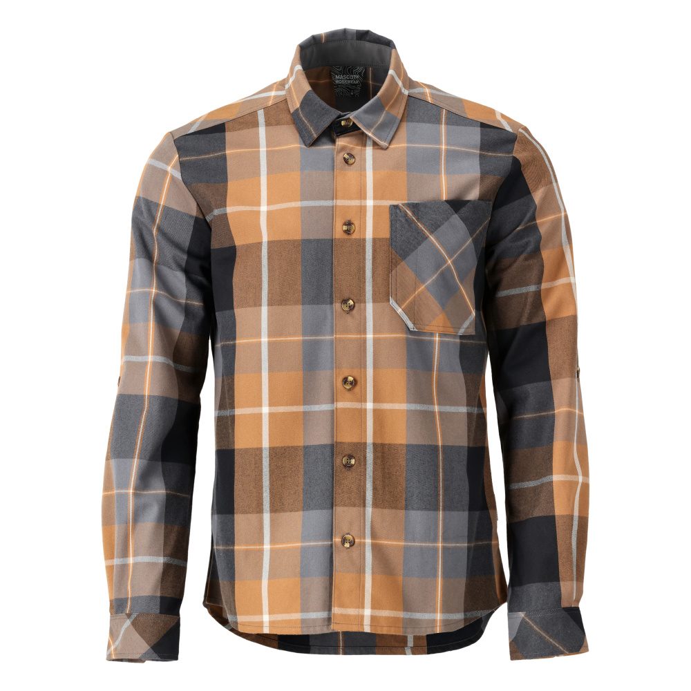 Mascot Customized 22904-446 Flannel Shirt Checked Classic Long Sleeve