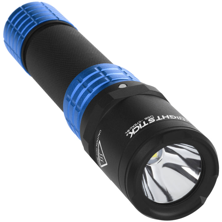 Nightstick USB Dual-Light Tactical Flashlight w/Holster | Li-Ion | Blue
