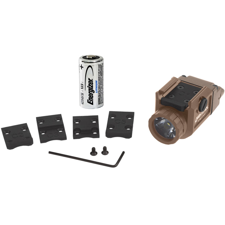 Nightstick Compact Handgun Light | 1 CR123 | Flat Dark Earth