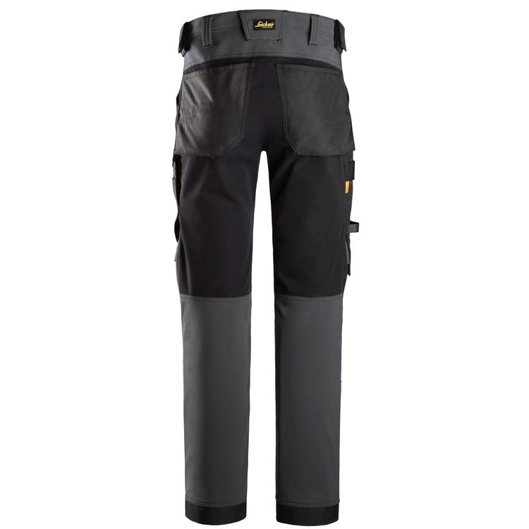 Snickers Workwear 6375 AllroundWork Stretch Trousers | Steel Grey/Black
