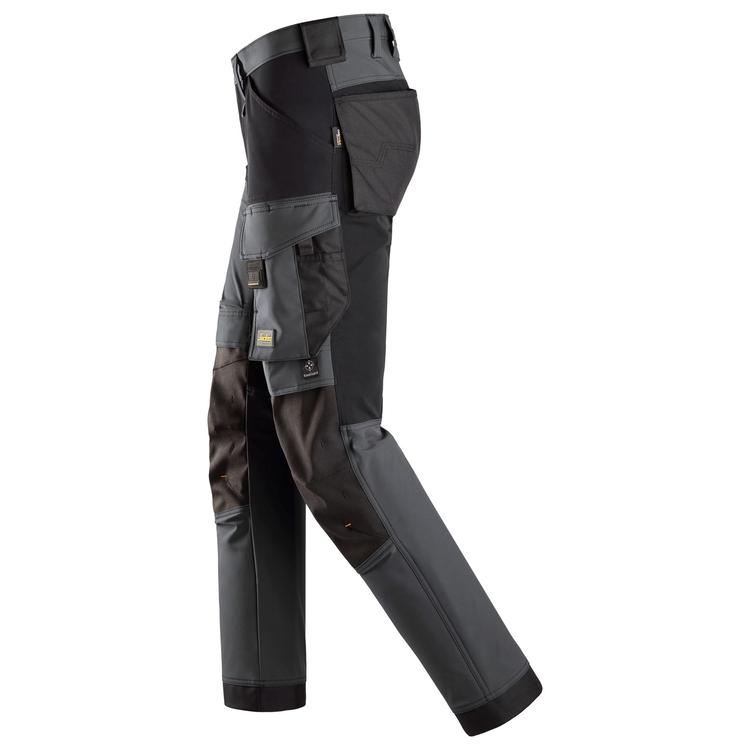 Snickers Workwear 6375 AllroundWork Stretch Trousers | Steel Grey/Black