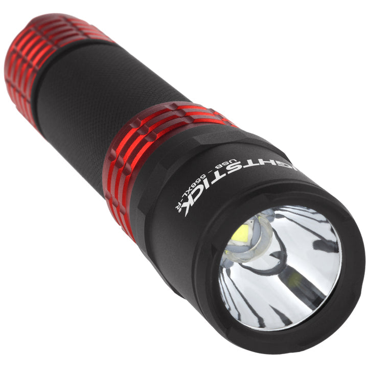 Nightstick USB Tactical Flashlight w/Holster | Li-Ion | Red