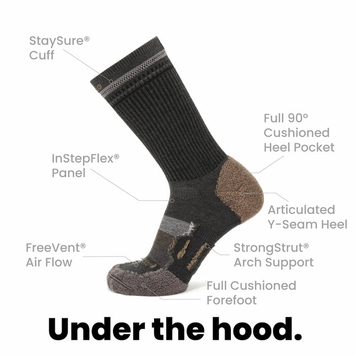 Grip6 "Hike" Lightweight Wool Crew Sock