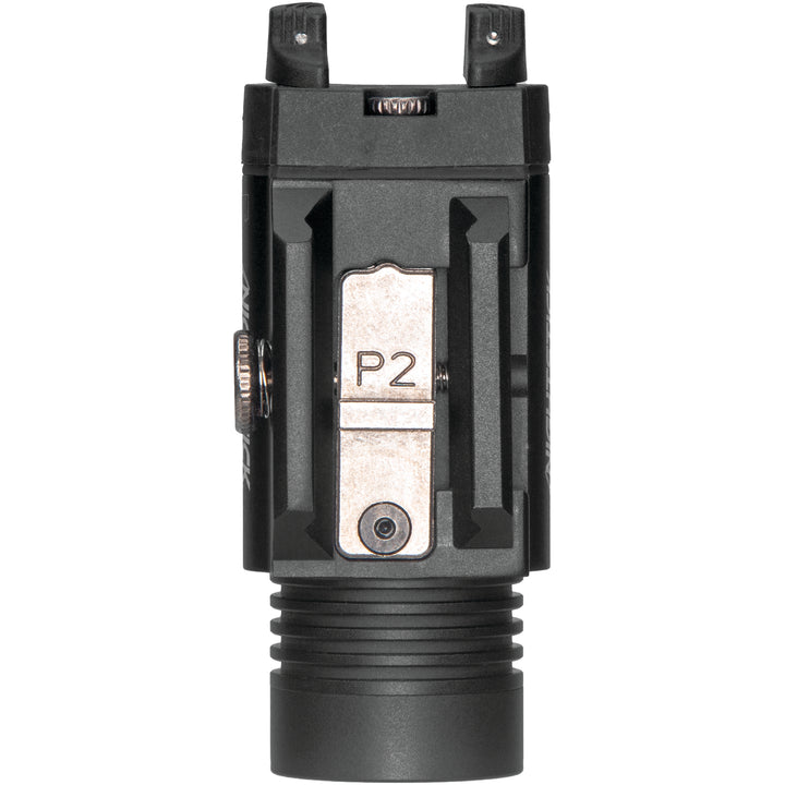 Nightstick Full Size Handgun Light w/programmable Strobe & Battery Safe Mode | 2 CR123 | Black