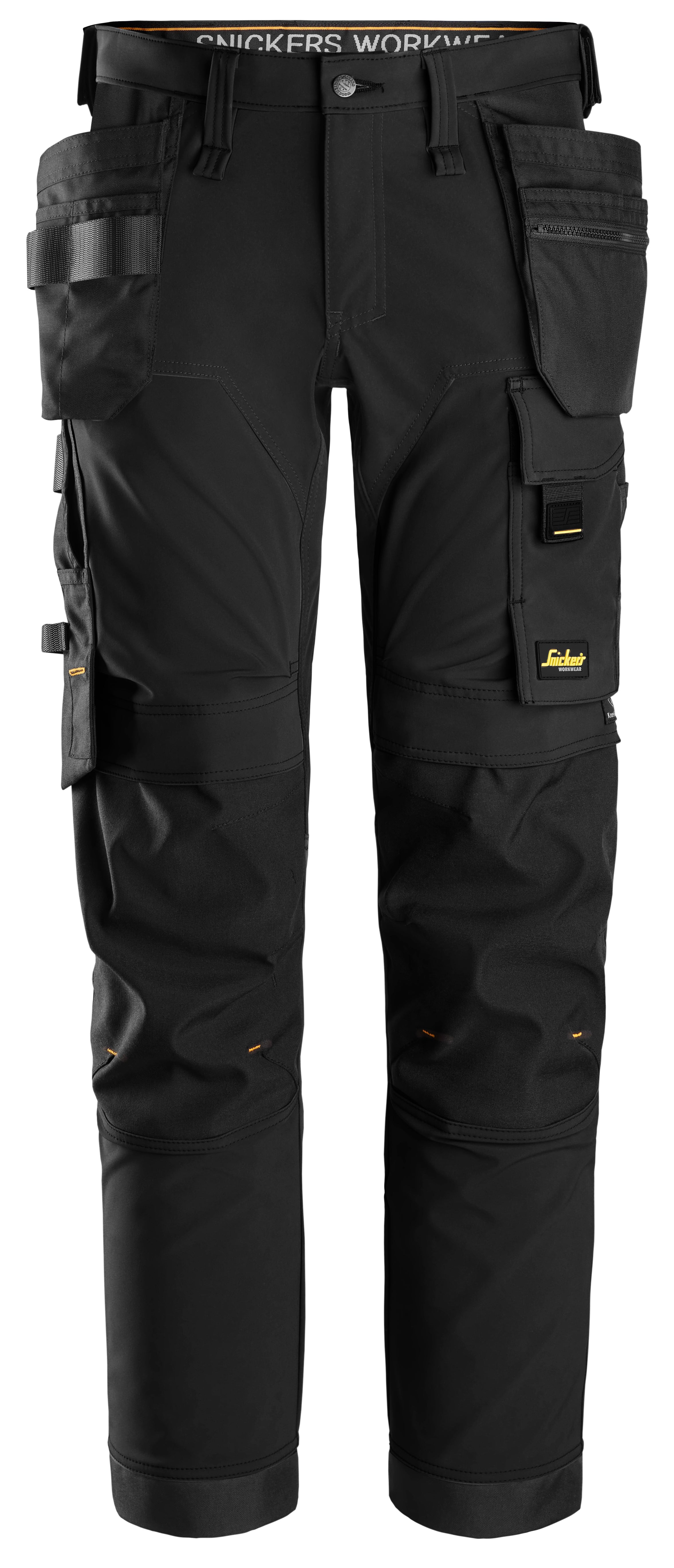 Snickers U6275 AllroundWork Pants | 4-Way Stretch | Holster and Knee Pockets | Black