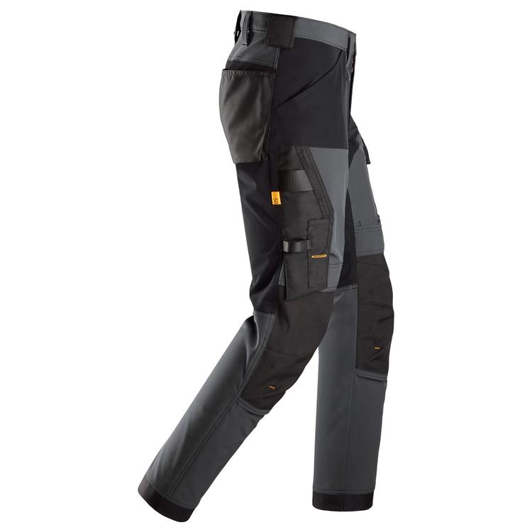 Snickers Workwear 6375 AllroundWork Stretch Trousers | Steel Grey/Black