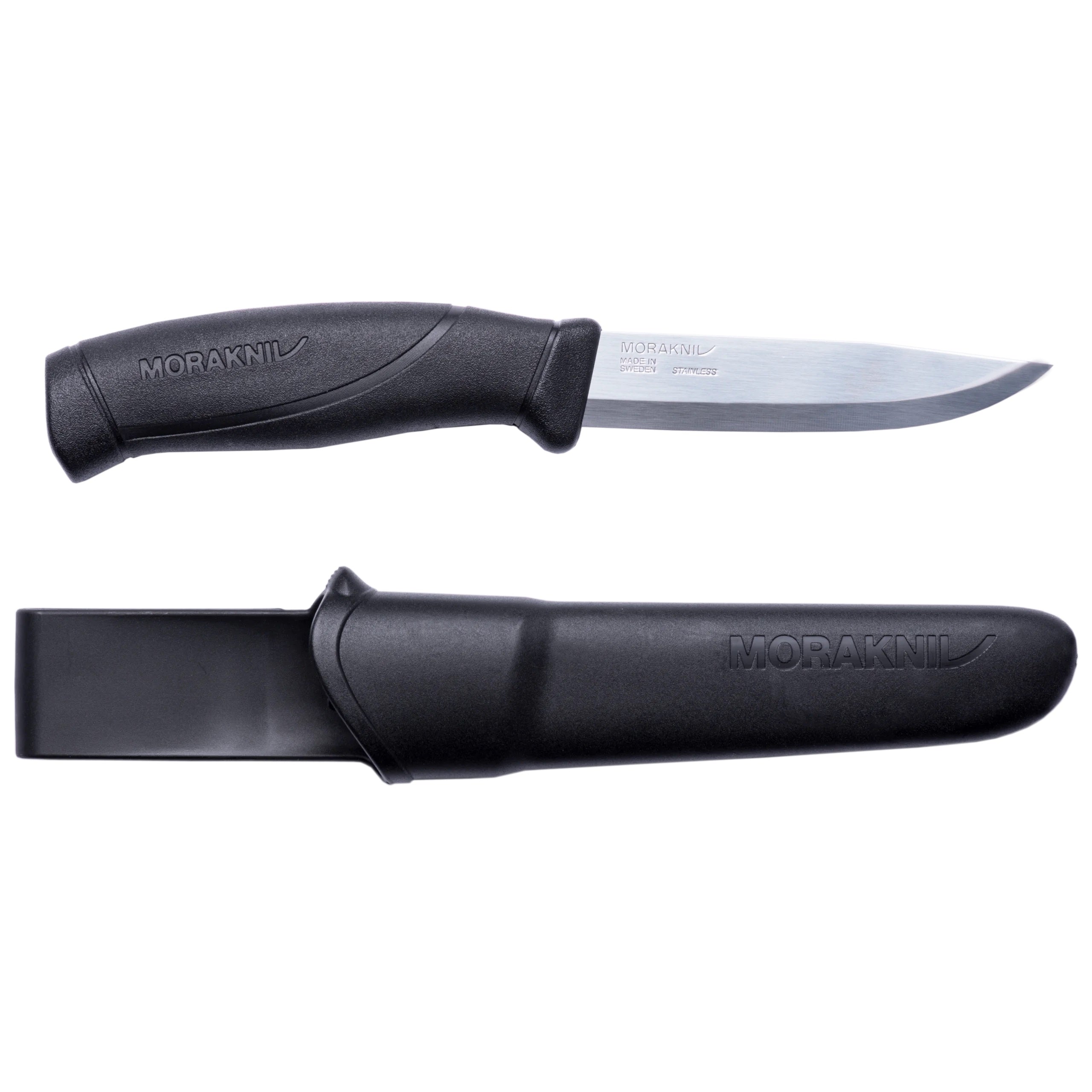 Morakniv Stainless Companion Knife | Plastic Sheath | Black