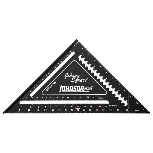 Johnson 12" Johnny Square® Professional Easy-Read™ Aluminum Rafter Square