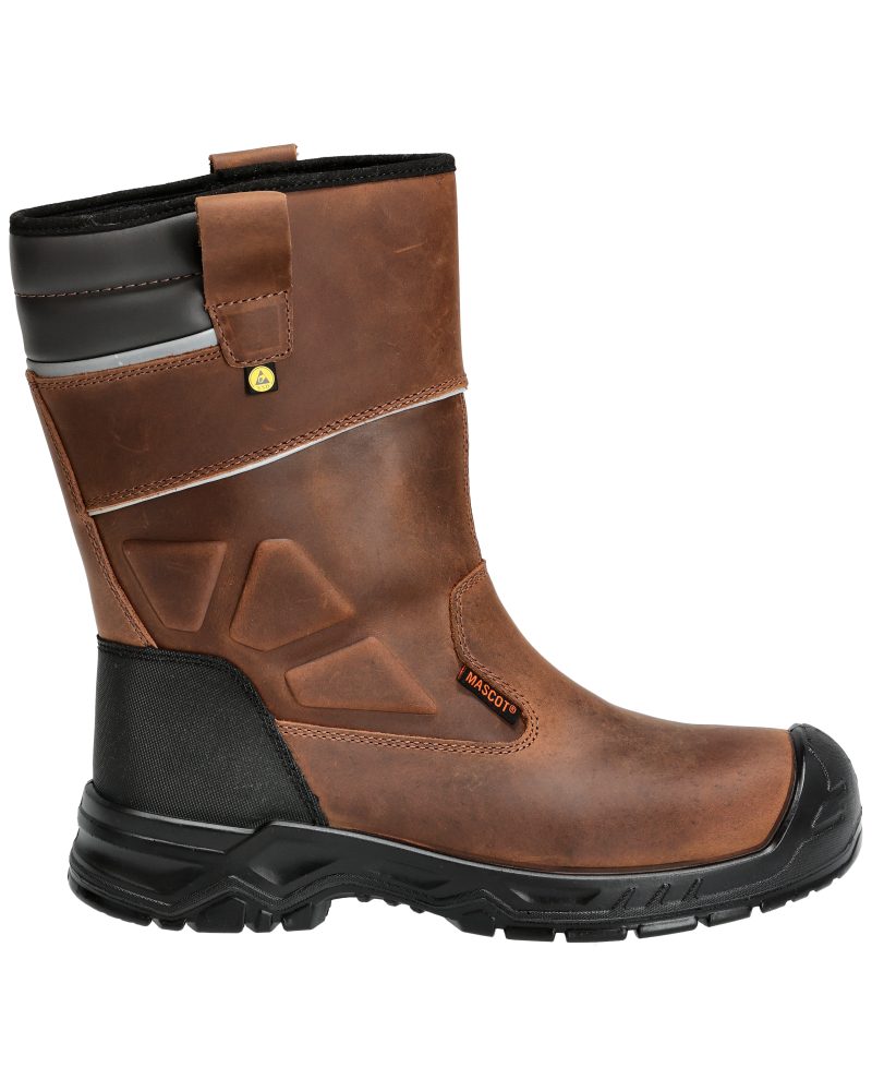 MASCOT® FOOTWEAR ORIGINALS F1003-715-5409 Safety Boot - Nut Brown/Black