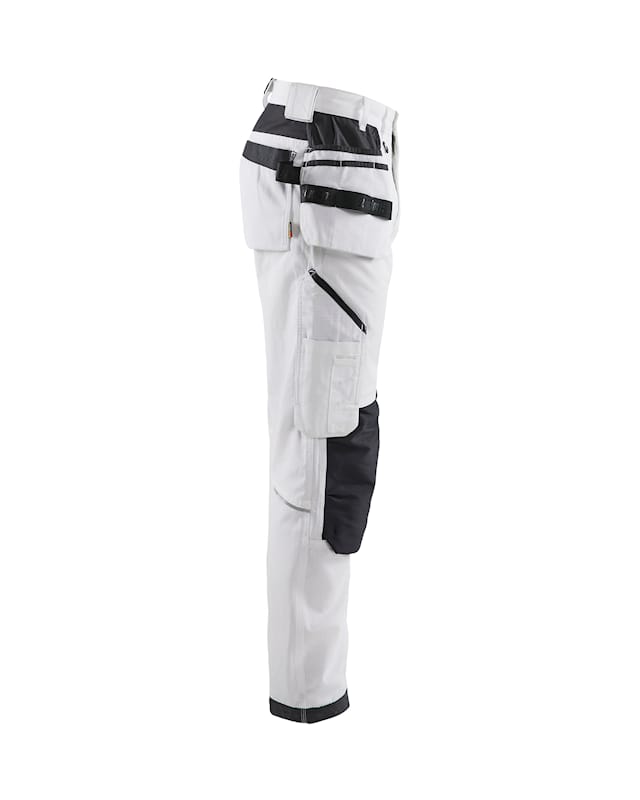 Blaklader 1691 Ripstop Pants With Utility Pockets | White/Dark Grey
