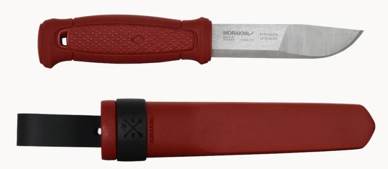 Morakniv Stainless Kansbol Knife | Plastic Sheath | Dala Red