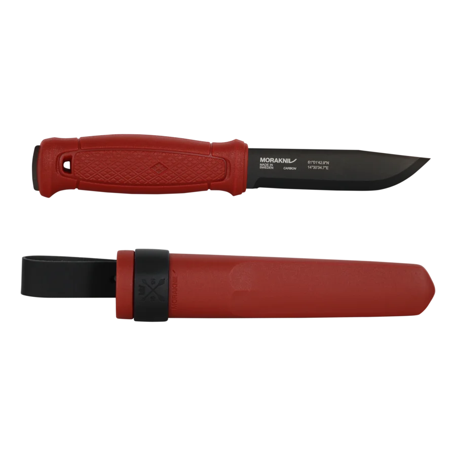 Morakniv Garberg Carbon BlackBlade | Plastic Sheath | Dala Red