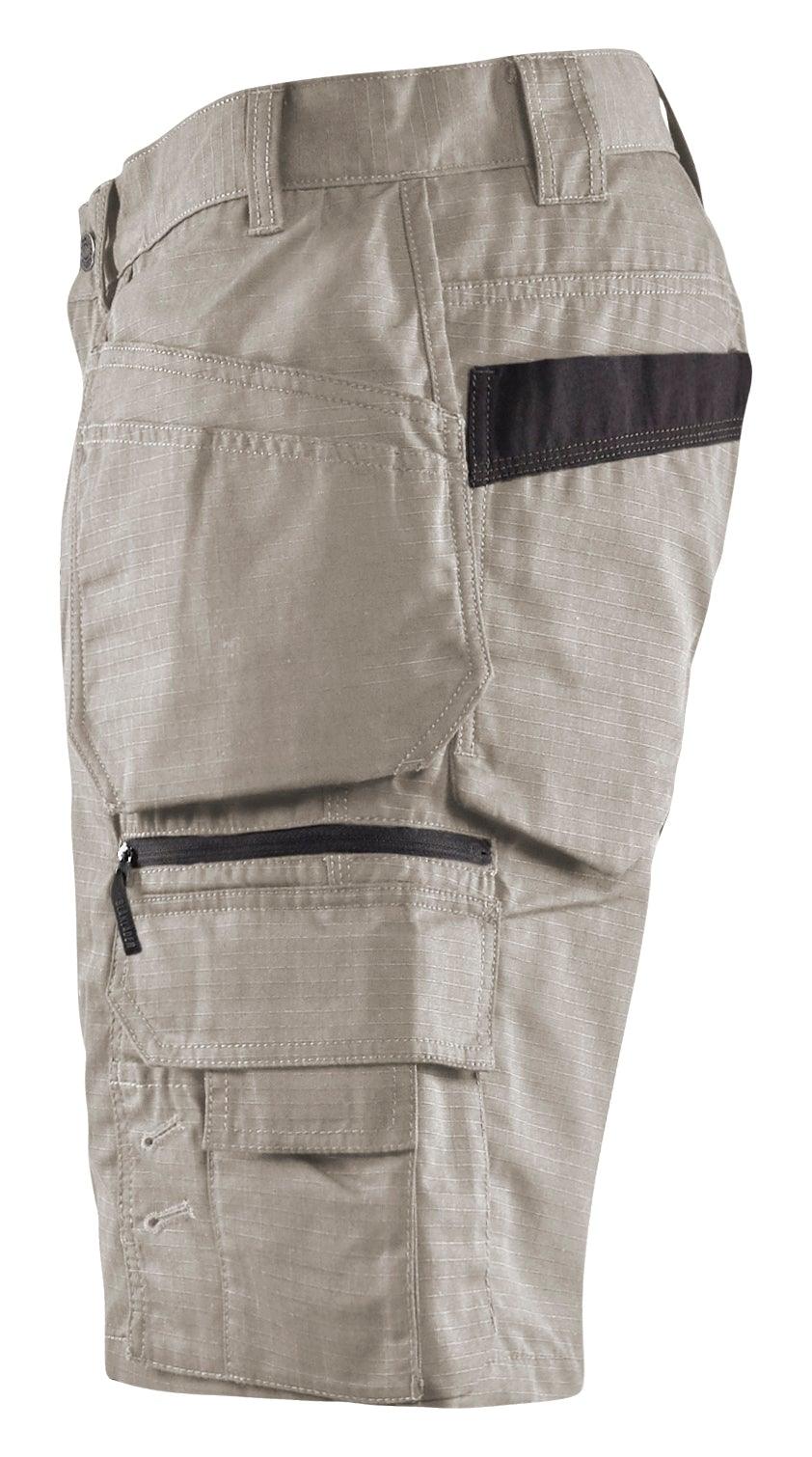 Blaklader 1637 7oz Rip Stop Shorts with Utility Pockets - Stone - Trusted Gear Company LLC