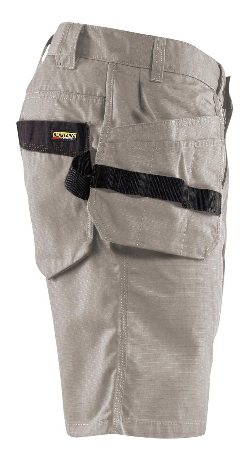 Blaklader 1637 7oz Rip Stop Shorts with Utility Pockets - Stone - Trusted Gear Company LLC