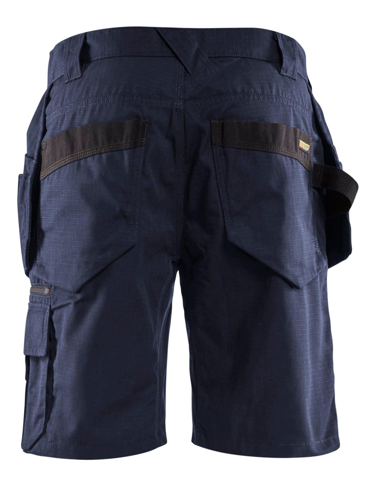 Blaklader 1637 7oz Rip Stop Shorts with Utility Pockets - Dark Navy - Trusted Gear Company LLC