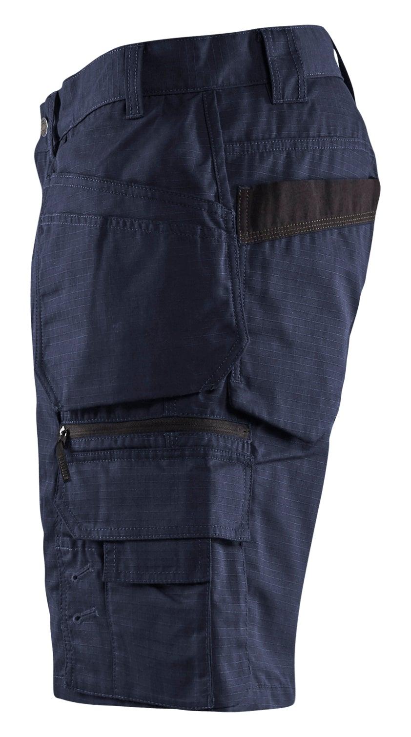Blaklader 1637 7oz Rip Stop Shorts with Utility Pockets - Dark Navy - Trusted Gear Company LLC