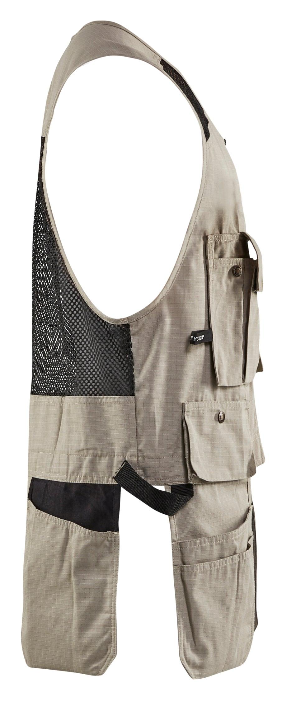 Blaklader 3115 Ripstop Kangaroo Mesh Vest - Stone - Trusted Gear Company LLC