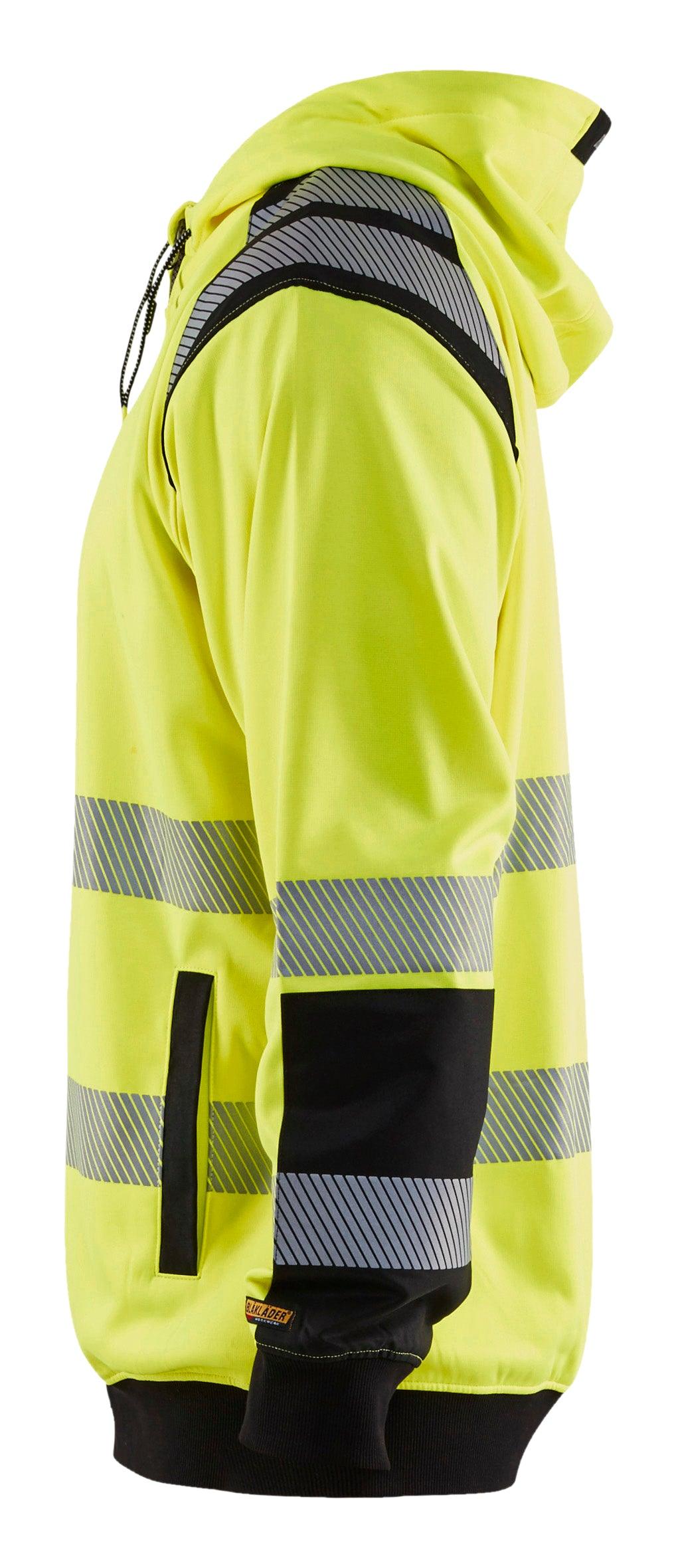 Blaklader 3446 Hi-Vis Zip-Up Hoodie - Yellow Hi-Vis/Black - Trusted Gear Company LLC