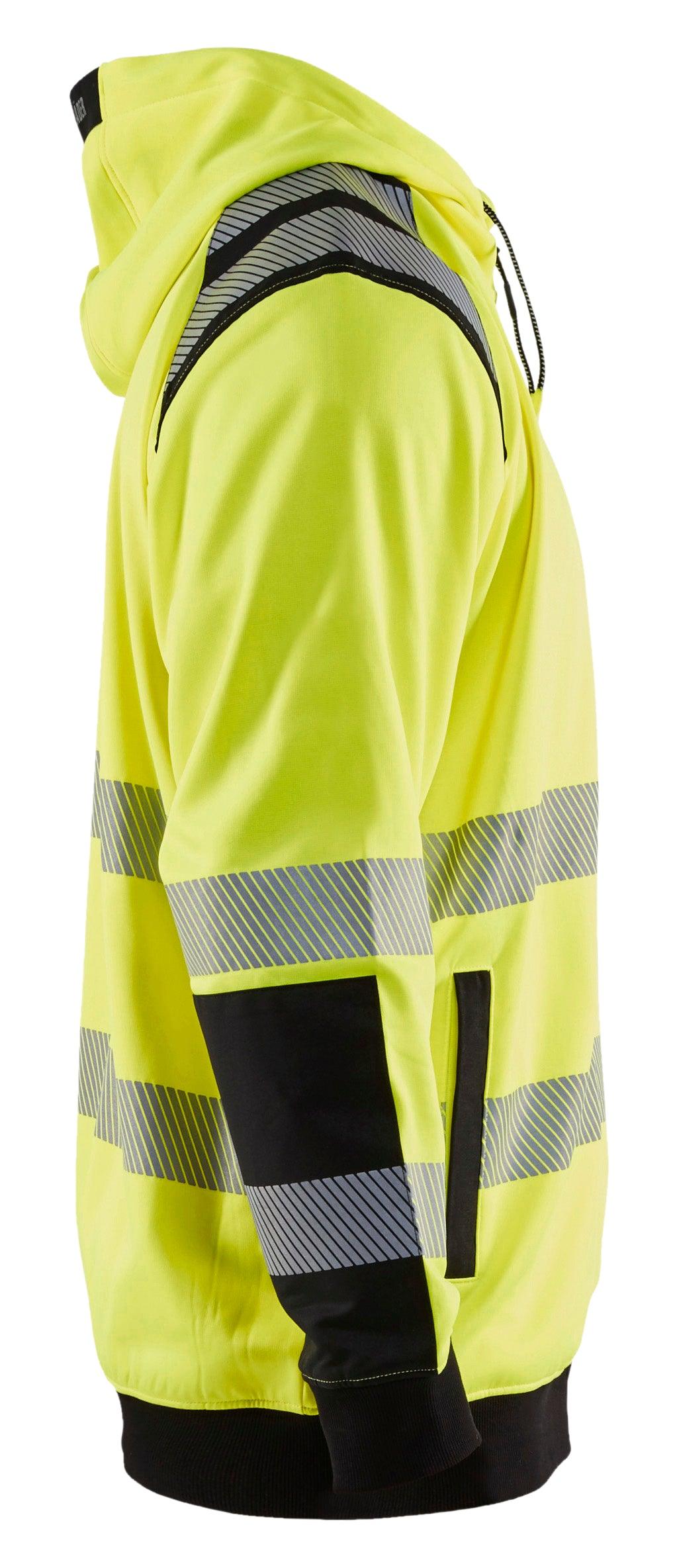 Blaklader 3446 Hi-Vis Zip-Up Hoodie - Yellow Hi-Vis/Black - Trusted Gear Company LLC