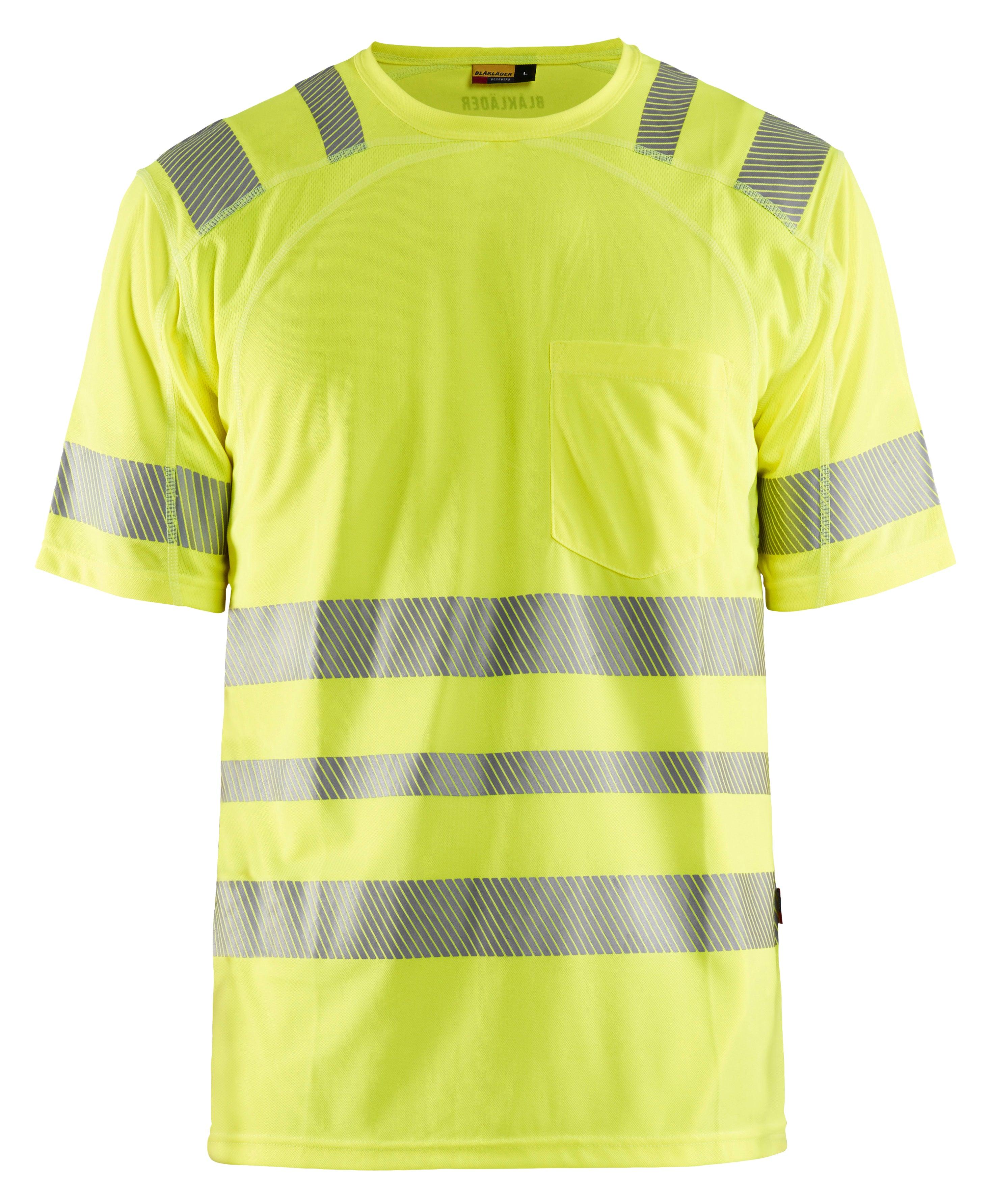 Blaklader 3490 Hi-Vis UV Anti-Odor Short Sleeve T-Shirt - Yellow Hi-Vis - Trusted Gear Company LLC