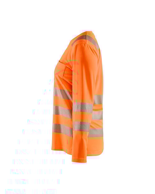 Blaklader 3497 Women's Hi-Vis UV Anti-Odor Long Sleeve T-Shirt - Orange Hi-Vis - Trusted Gear Company LLC