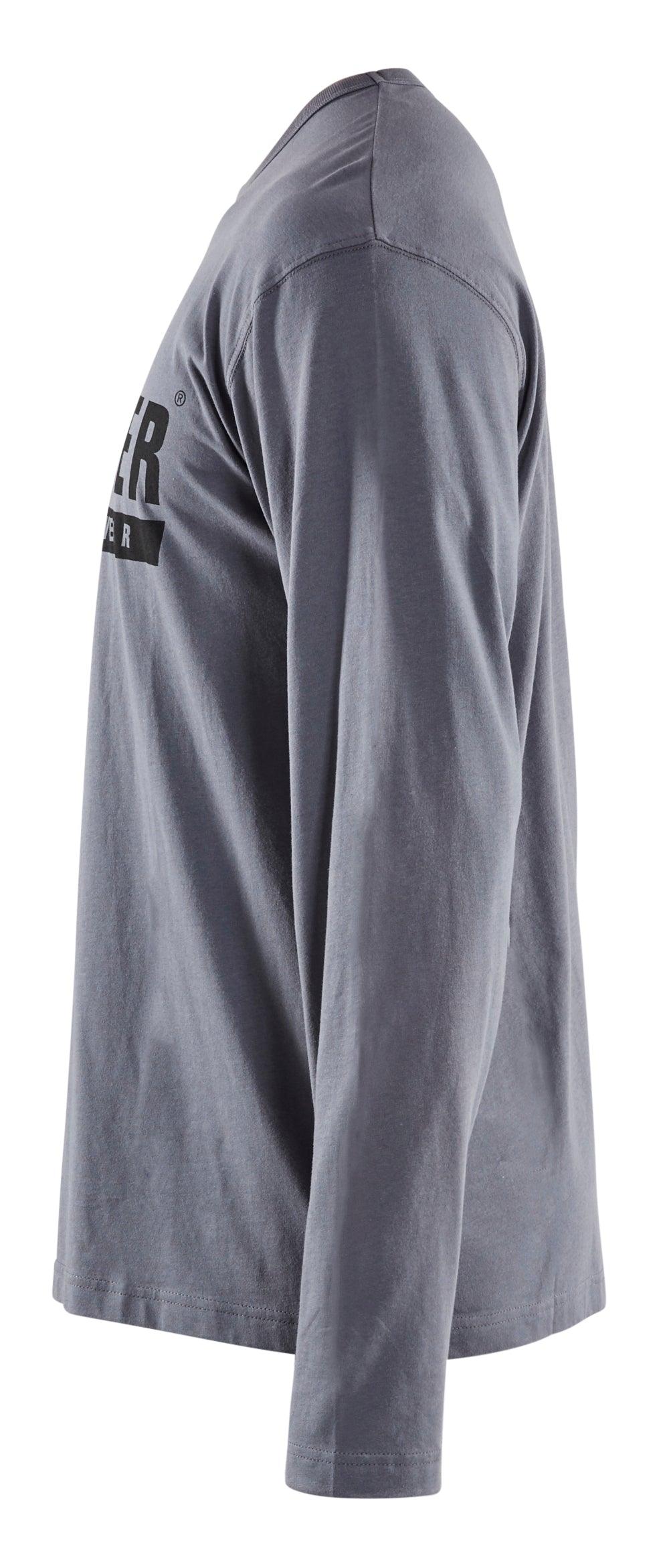 Blaklader 3557 Long Sleeve T-Shirt with Blaklader Logo - Grey - Trusted Gear Company LLC