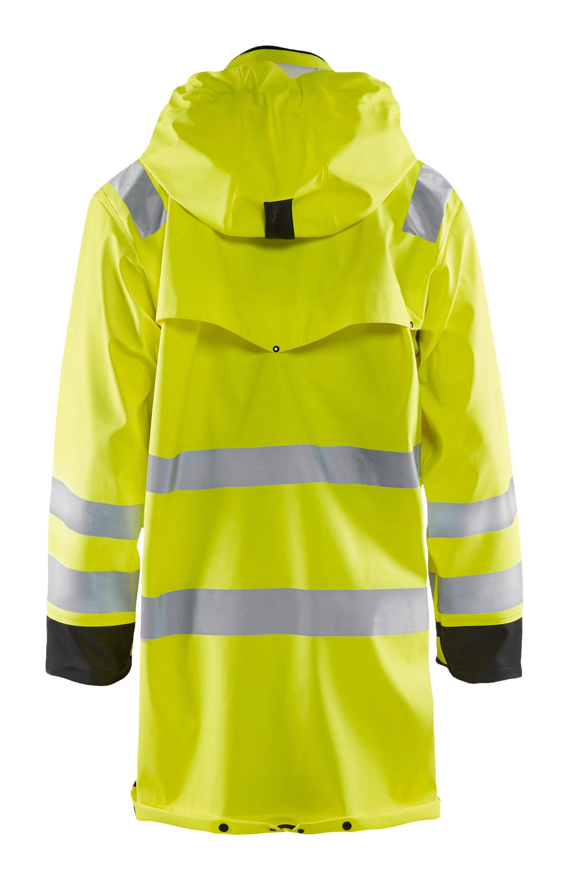 Blaklader 4316 Hi-Vis Waterproof Trench Coat - Yellow Hi-Vis/Black - Trusted Gear Company LLC