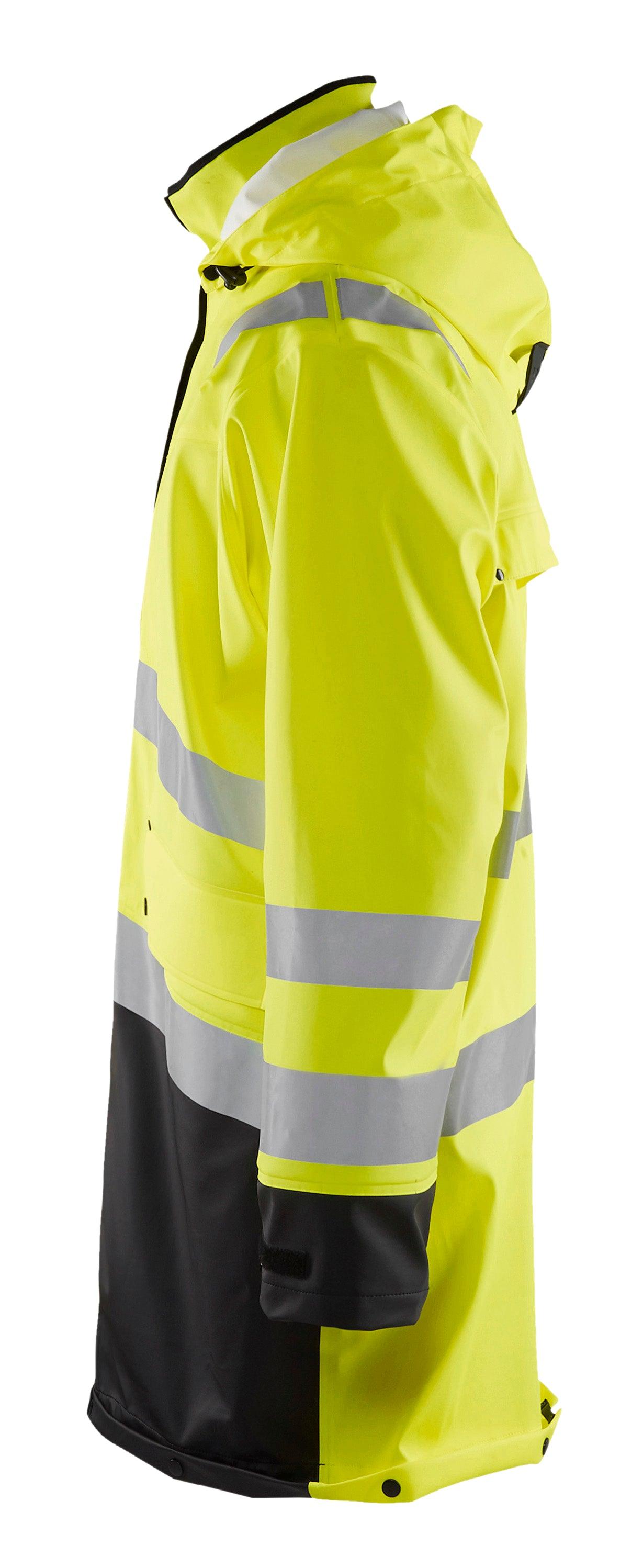 Blaklader 4316 Hi-Vis Waterproof Trench Coat - Yellow Hi-Vis/Black - Trusted Gear Company LLC