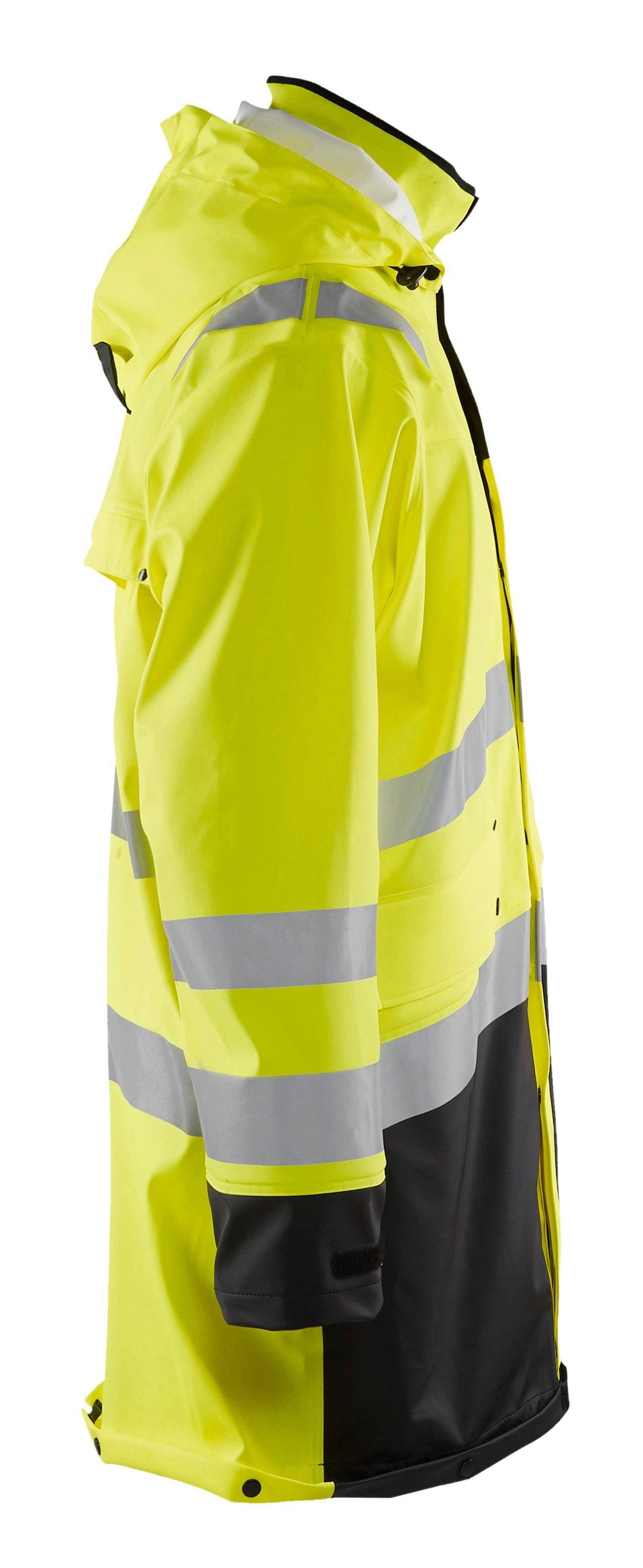 Blaklader 4316 Hi-Vis Waterproof Trench Coat - Yellow Hi-Vis/Black - Trusted Gear Company LLC