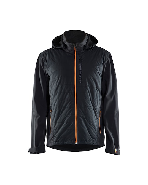 Blaklader 4742 Hybrid Soft Shell Jacket - Black/Orange