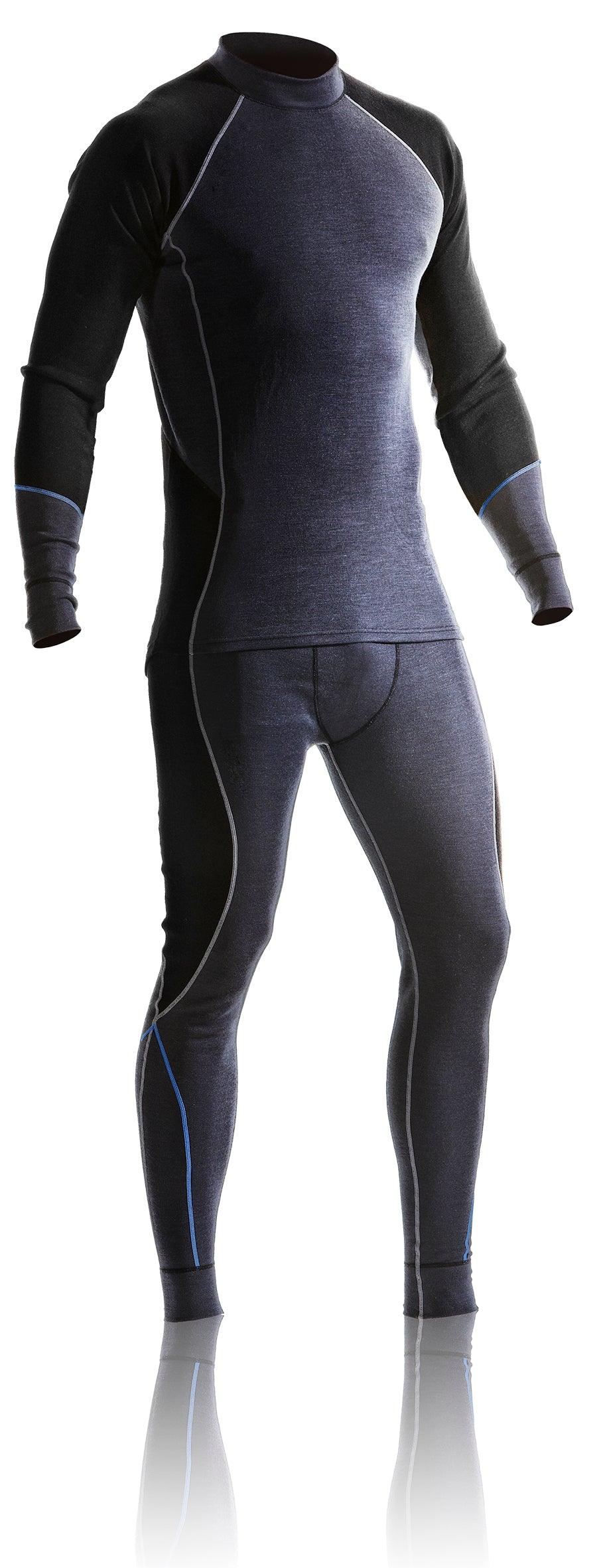 Blaklader 4897 "Warm" Merino Base Layer Top - Grey/Black - Trusted Gear Company LLC