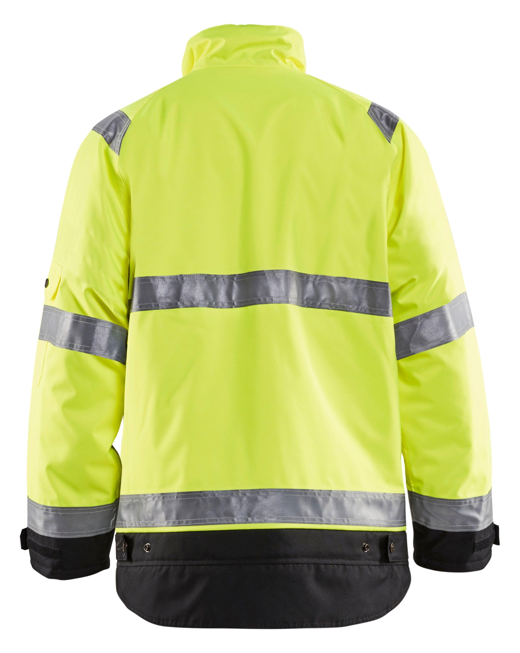 Blaklader 4927 Hi-Vis Waterproof Winter Lined Jacket - Yellow Hi-Vis/Black - Trusted Gear Company LLC