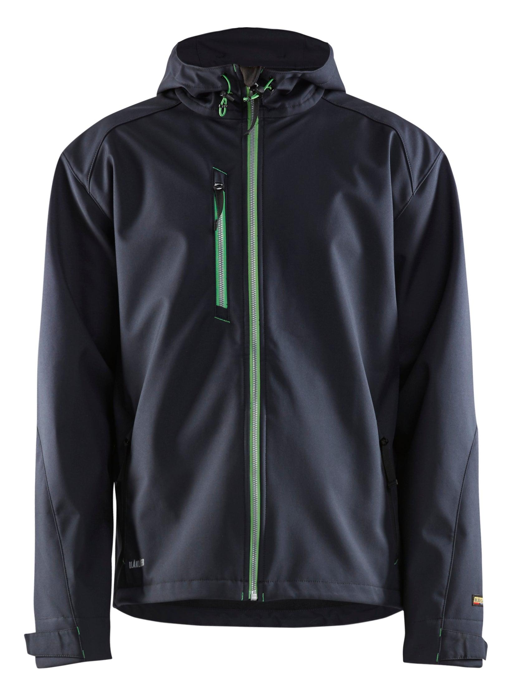 Blaklader 4939 Hooded Water-Resistant Pro Softshell - Dark Navy/Green - Trusted Gear Company LLC