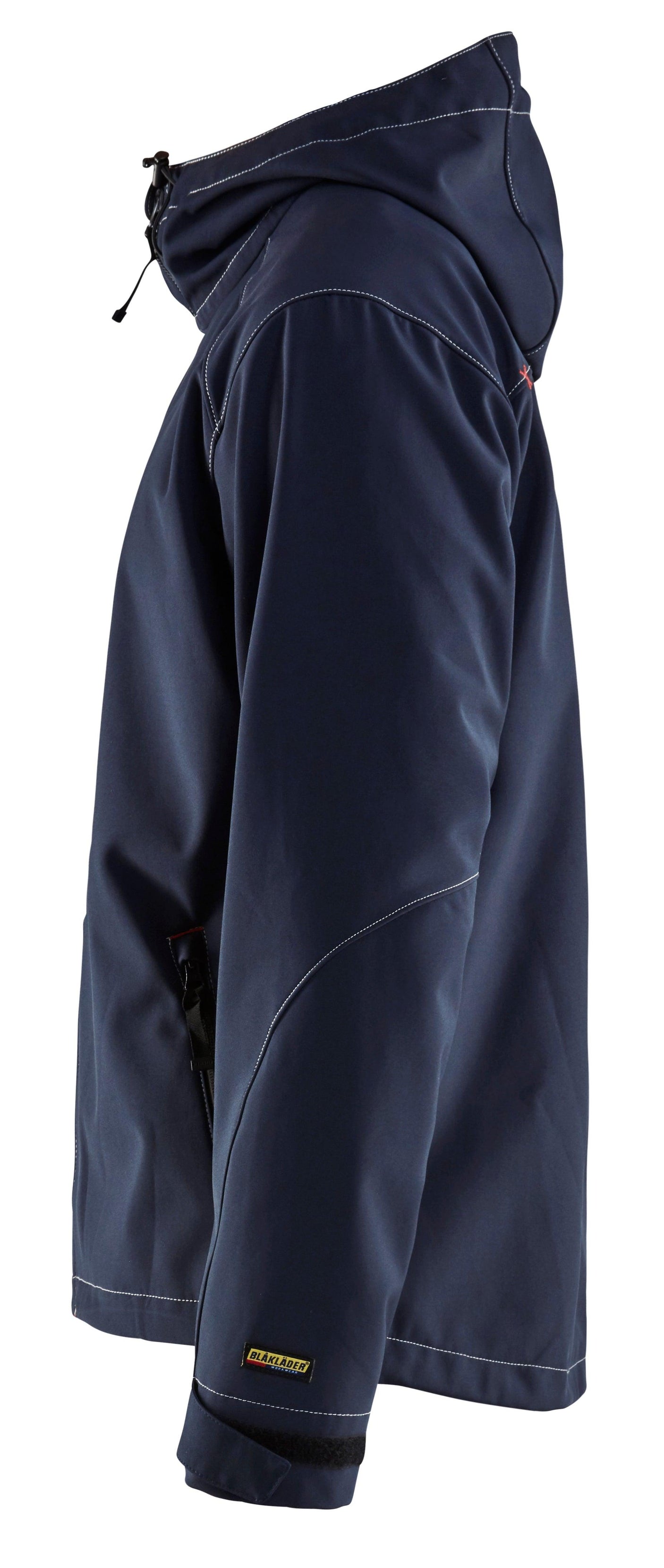 Blaklader 4939 Hooded Water-Resistant Pro Softshell - Dark Navy/Red - Trusted Gear Company LLC