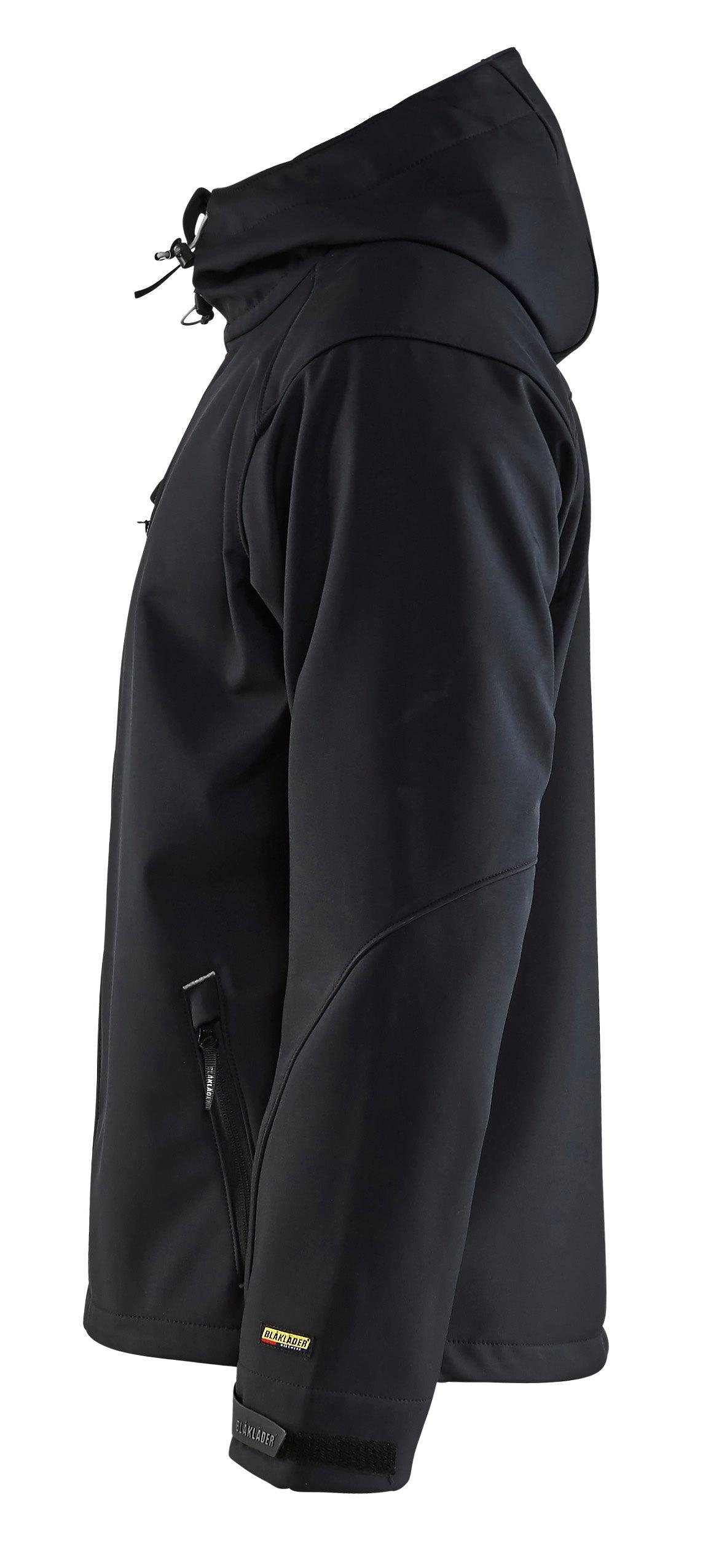Blaklader 4939 Hooded Water-Resistant Pro Softshell - Black/Silver - Trusted Gear Company LLC