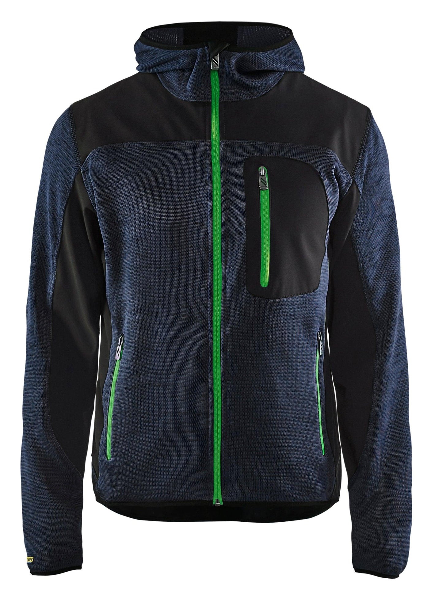 Blaklader 4940 Knitted Hoodie Jacket - Dark Navy/Green - Trusted Gear Company LLC