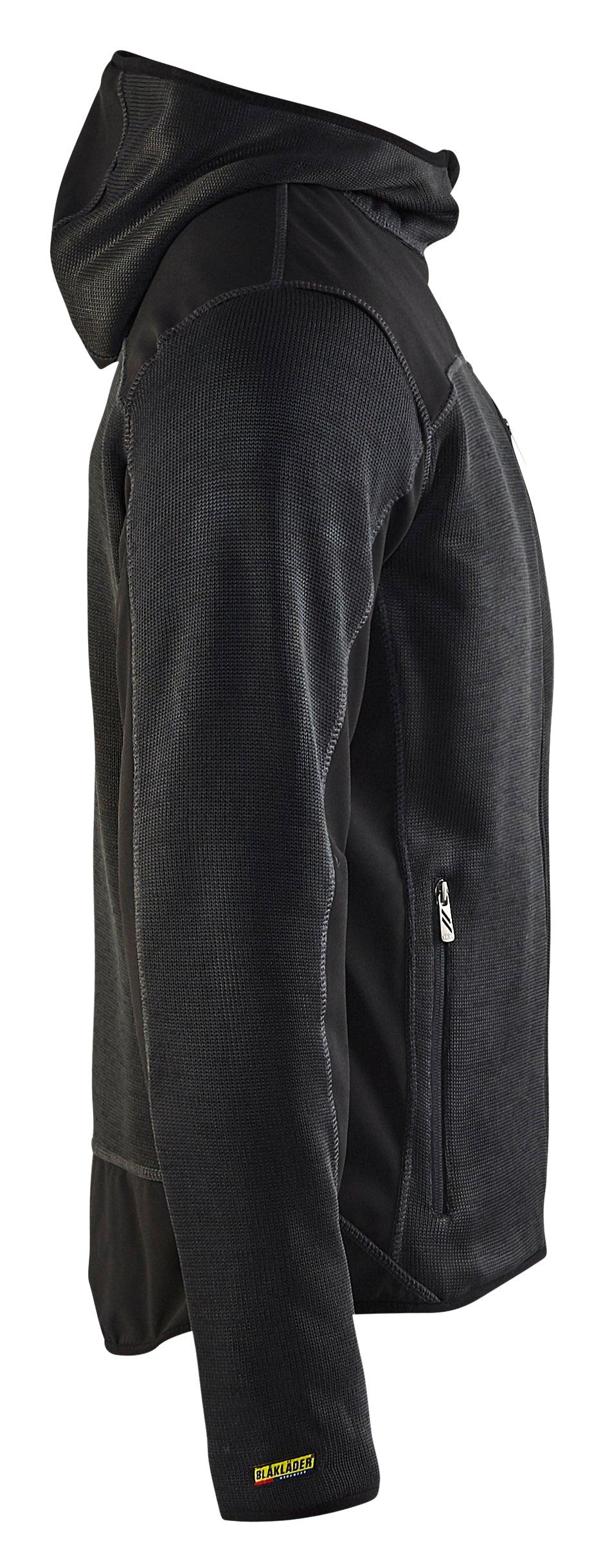 Blaklader 4940 Knitted Hoodie Jacket - Dark Grey/Black - Trusted Gear Company LLC