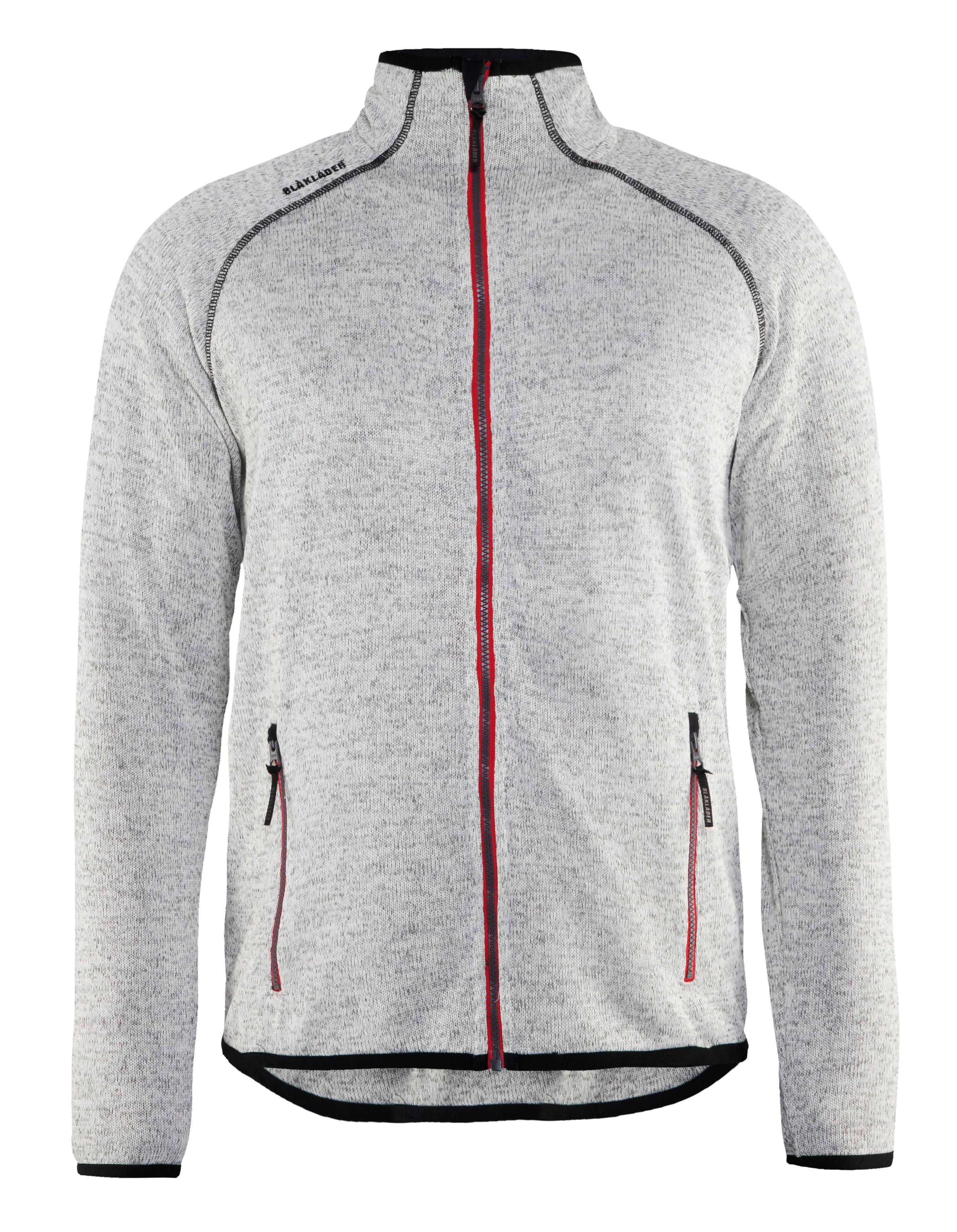 Blaklader 4965 Knitted Jacket - Grey Melange/Red - Trusted Gear Company LLC