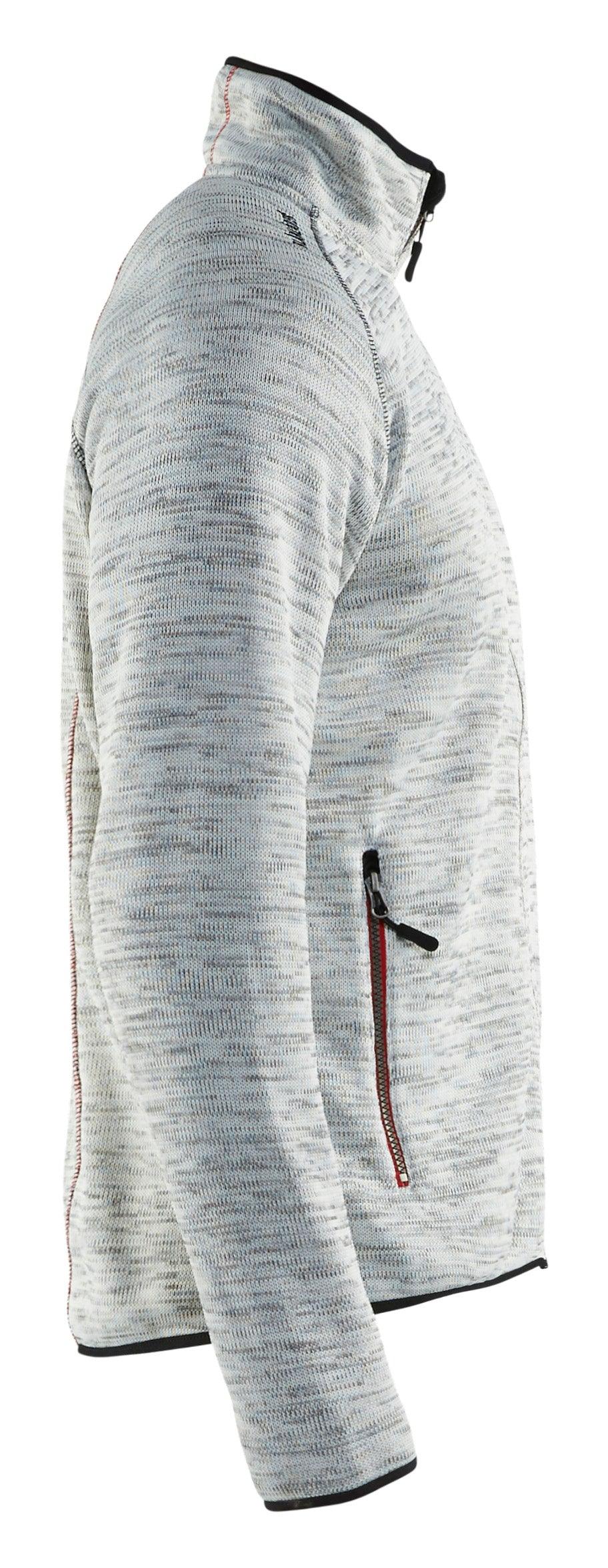 Blaklader 4965 Knitted Jacket - Grey Melange/Red - Trusted Gear Company LLC