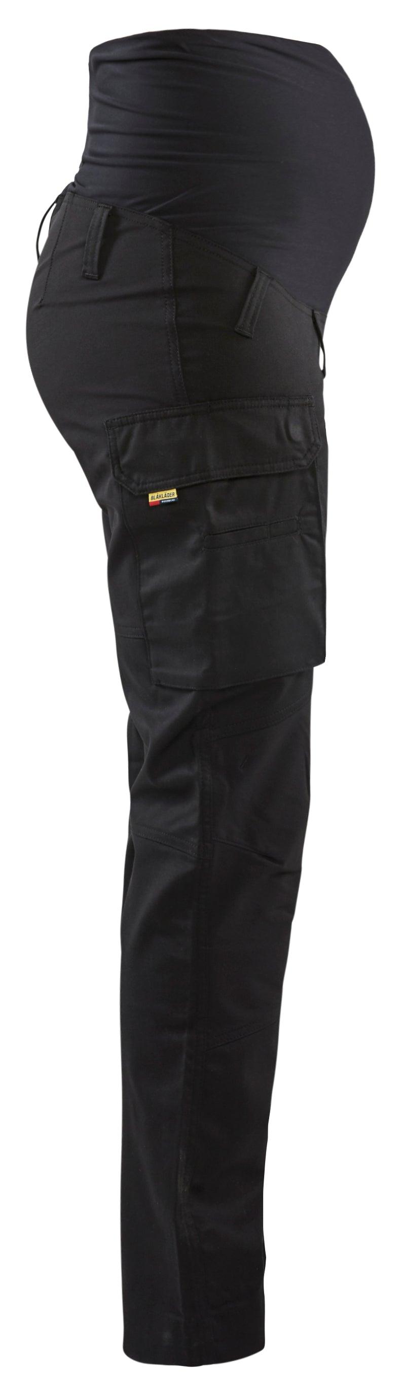 Black Women's Maternity Service Pants with Stretch by Blaklader