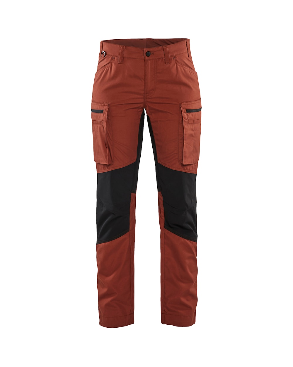 Blaklader 7153 Women's Stretch Panel Service Pants - Burned Red/Black