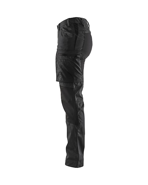 Blaklader 7153 Women's Stretch Panel Service Pants - Black