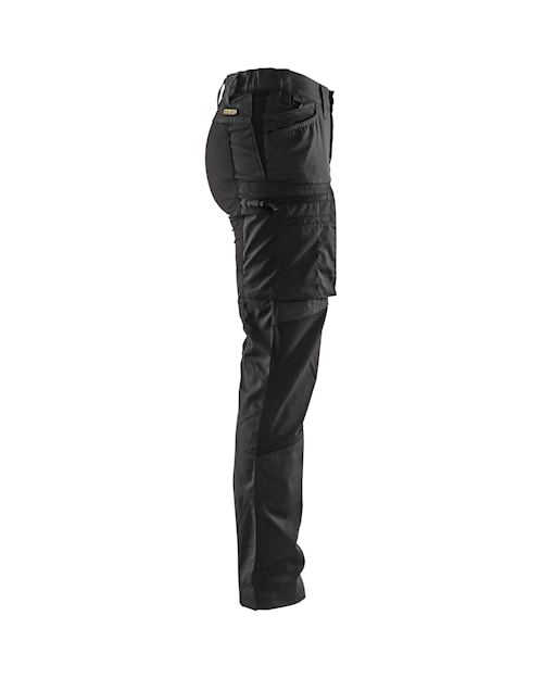 Blaklader 7153 Women's Stretch Panel Service Pants - Black