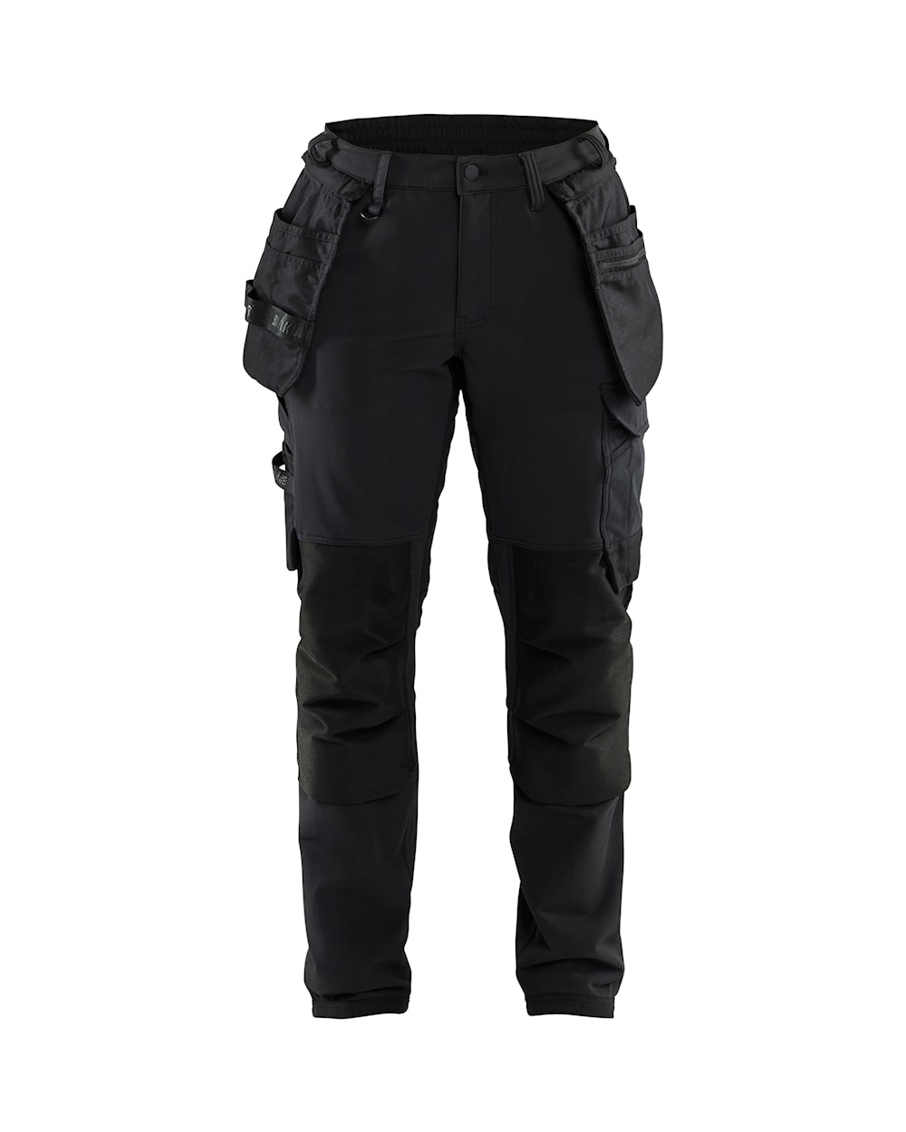 Blaklader 7182 Women's 4-Way Stretch Pants with Detachable Utility Pockets - Black
