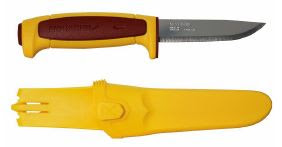 Morakniv Basic 546 Stainless Steel Knife | Dala Red/Yellow
